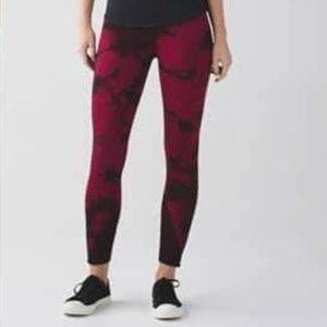 Lululemon Wine Berry Bordeaux Drama ebb to street pant size 8 EUC